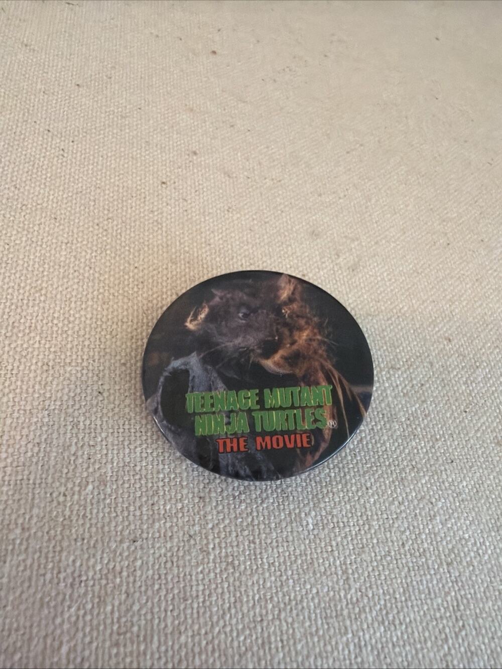 Teenage Mutant Ninja Turtles The Movie Splinter Button Pinback